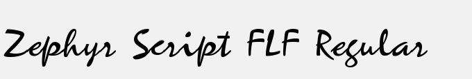 Zephyr Script FLF Regular